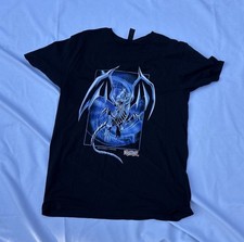 Yu Gi Oh T Shirt Men's Large Yugioh Blue Eyes White Dragon 2020 Used