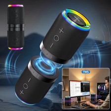 2 in 1 Magnetic Dual Splittable Bluetooth 5.4 Speaker with Loud Stereo Sound USA