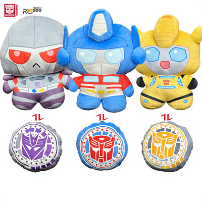 Transformers Reesee Authentic Reversible Plush Pillow Optimus Prime Cushion
