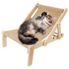 2in1 Sisal Cat Scratcher Bed Adjustable 4Position Lounge Chair Hammock
