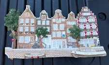 Brian Baker Deja Vu Amsterdam Canal Ltd Ed 282/1000 Plaque Resin Handpainted