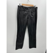 Maxima Wilsons Women Leather Pants Leather Straight Leg Size 12 Motorcycle Biker