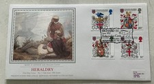 GB QEII 1984 Heraldry PPS Silk Richard III Fotheringhay Castle SHS