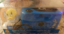 Vintage Armitron Musical Pop-up Tweety Watch And Camera Gift Set New