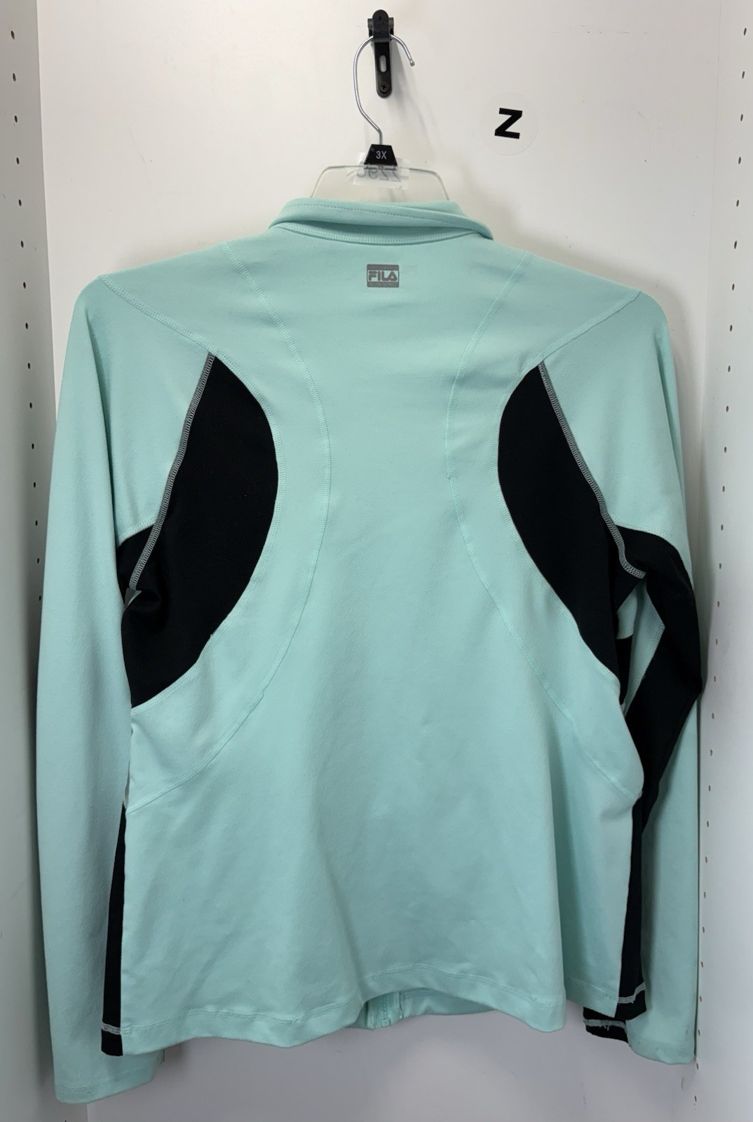 Giacca da corsa Fila Sport manica lunga blu acqua taglia XL