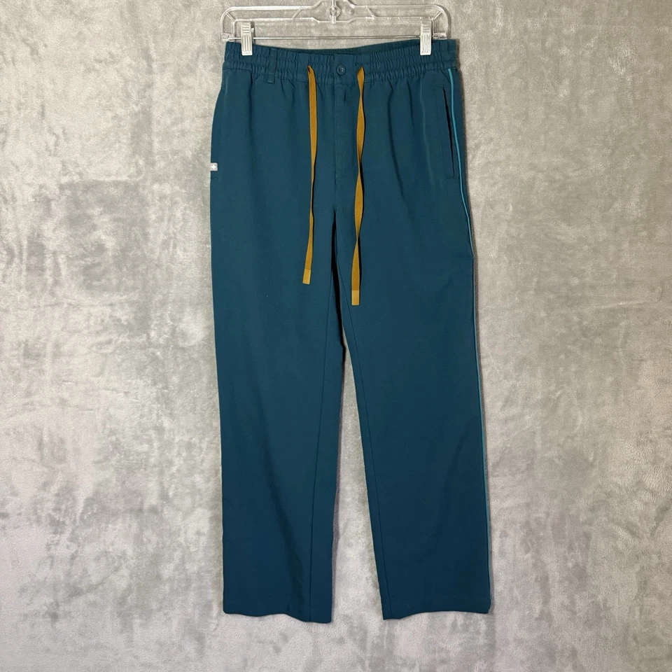 FIGS Scrub Pants Men Small Cambridge Contrast Trim Teal M23SW2039s Medical Tech - Image 2 of 4
