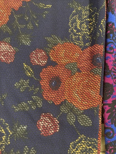 Lularoe 2 Pezzi Gonne Viola Blu Rosa Foglie Floreali XL(D) - Foto 2 di 4