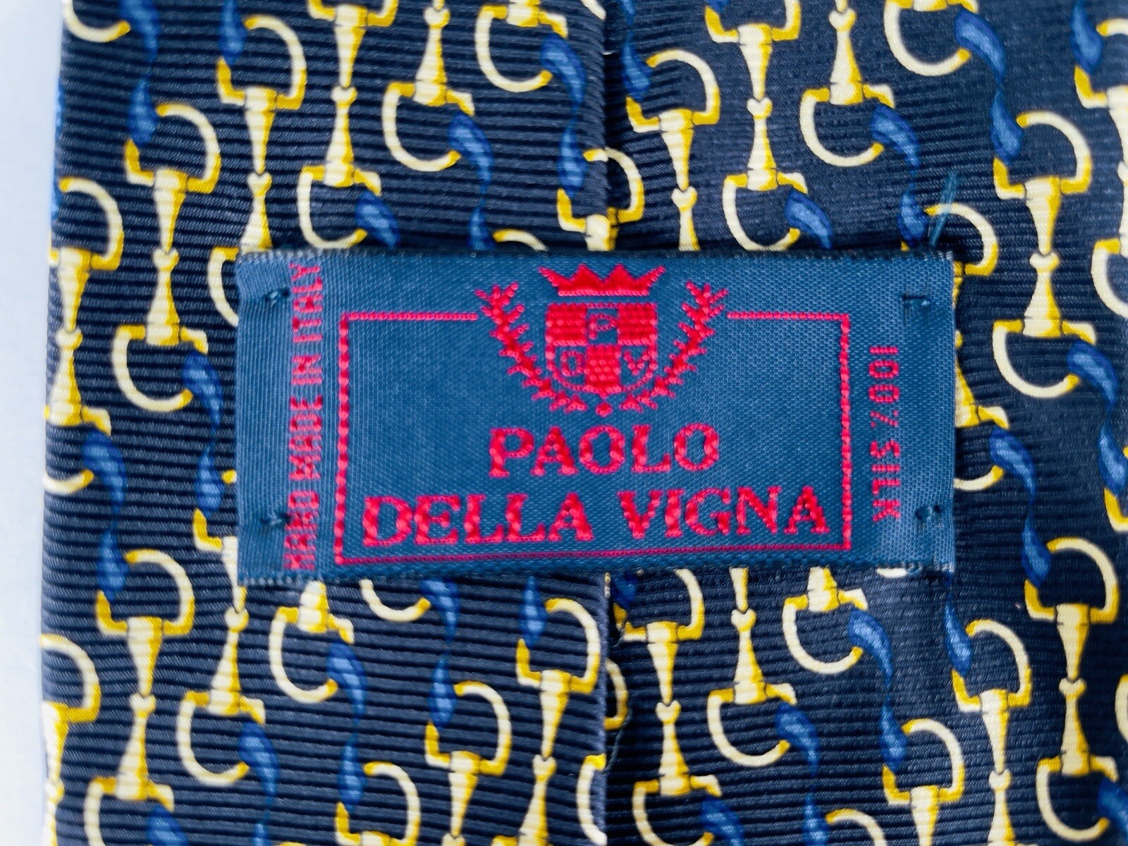 Paolo Gucci Della Vigna Necktie Silk, Hand Made i… - image 5