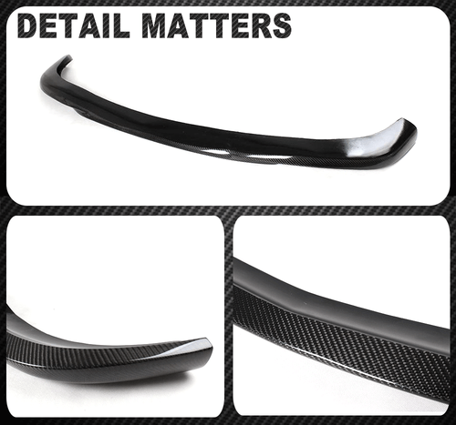 For Benz W204 C200 C300 C350 Sport 2009-11 REAL Carbon Front Bumper Lip Spoiler - Picture 12 of 12