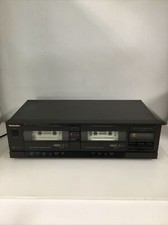 Technics Stereo Double Cassette Deck Player RS-T19 - Tested Working READ DESC 