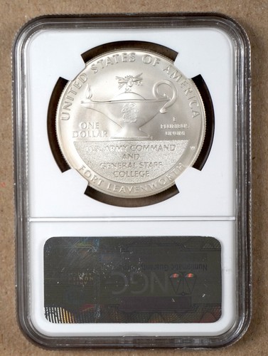 2013-W 5 STAR GENERALS MARSHALL & EISENHOWER SILVER DOLLAR NGC MS70 644121 - Picture 2 of 2