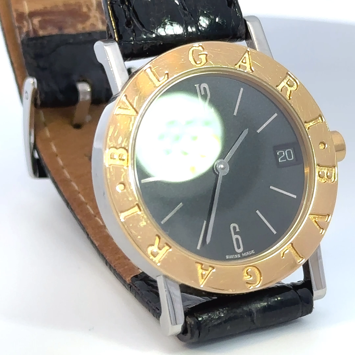 BVLGARI BB 30 SGLD Yellow Gold and Steel Quartz Wristwatch | eBay