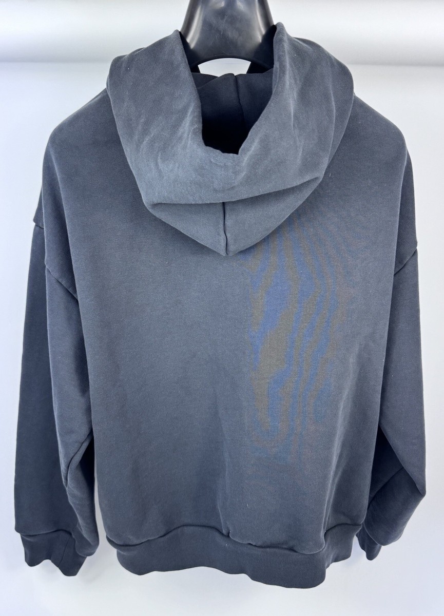 BALENCIAGA LOGO EMBROIDERED ZIP UP HOODIE SIZE: M