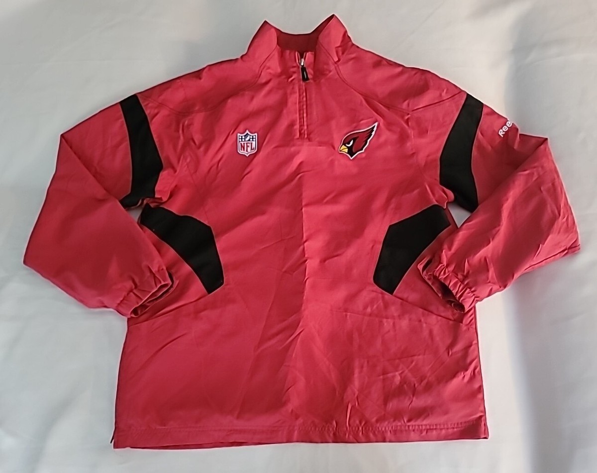 Reebok RBK Arizona Cardinals NFL Sideline Windbreaker Jacket Size
