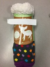 Polka Dotted Slipper Socks 2302-WP-312 Acrylic/Polyester 1 pair