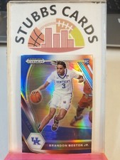 2021-22 NBA PANINI PRIZM DRAFT PICKS BRANDON BOSTON JR #24 RED WHITE BLUE ROOKIE
