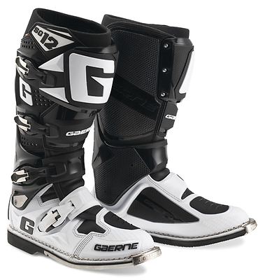 Gaerne SG12 MX Stiefel weiß/schwarz Erwachsene Motocross Offroad Quad