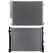 For 2016-19 Honda Civic 2.0L l4 4-Door Aluminum Radiator&Condenser Cooling Kit