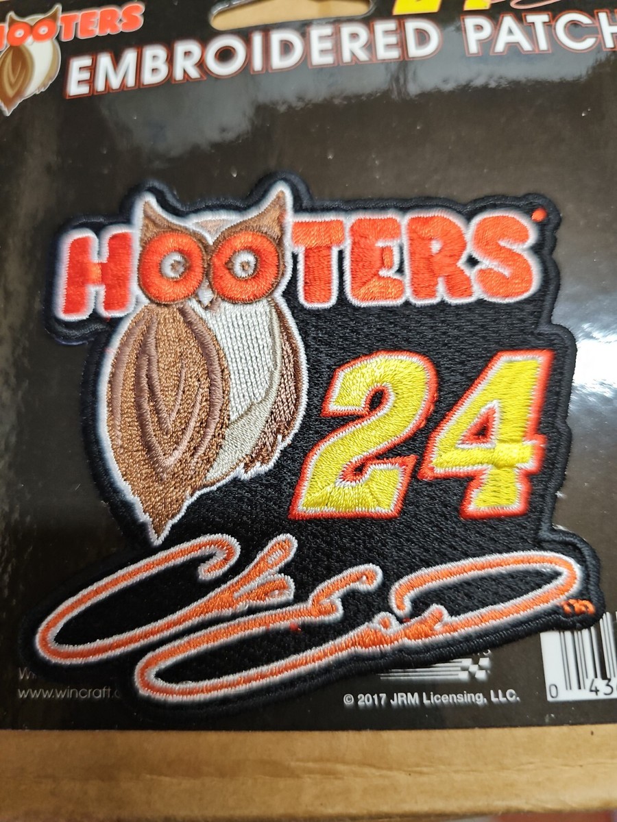 Hooter's #24 Chase Elliott Embroidered Patch NASCAR Iron on Rookie