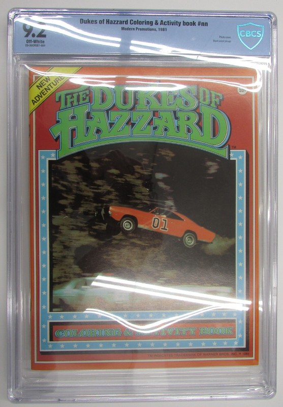 DUKES OF HAZZARD Coloring & Activity Book 1981 9.2 CBCS Not CGC