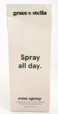 Grace And Stella Spray All Day Hydrating Rose Facial Spray  8.11 oz New/Sealed 