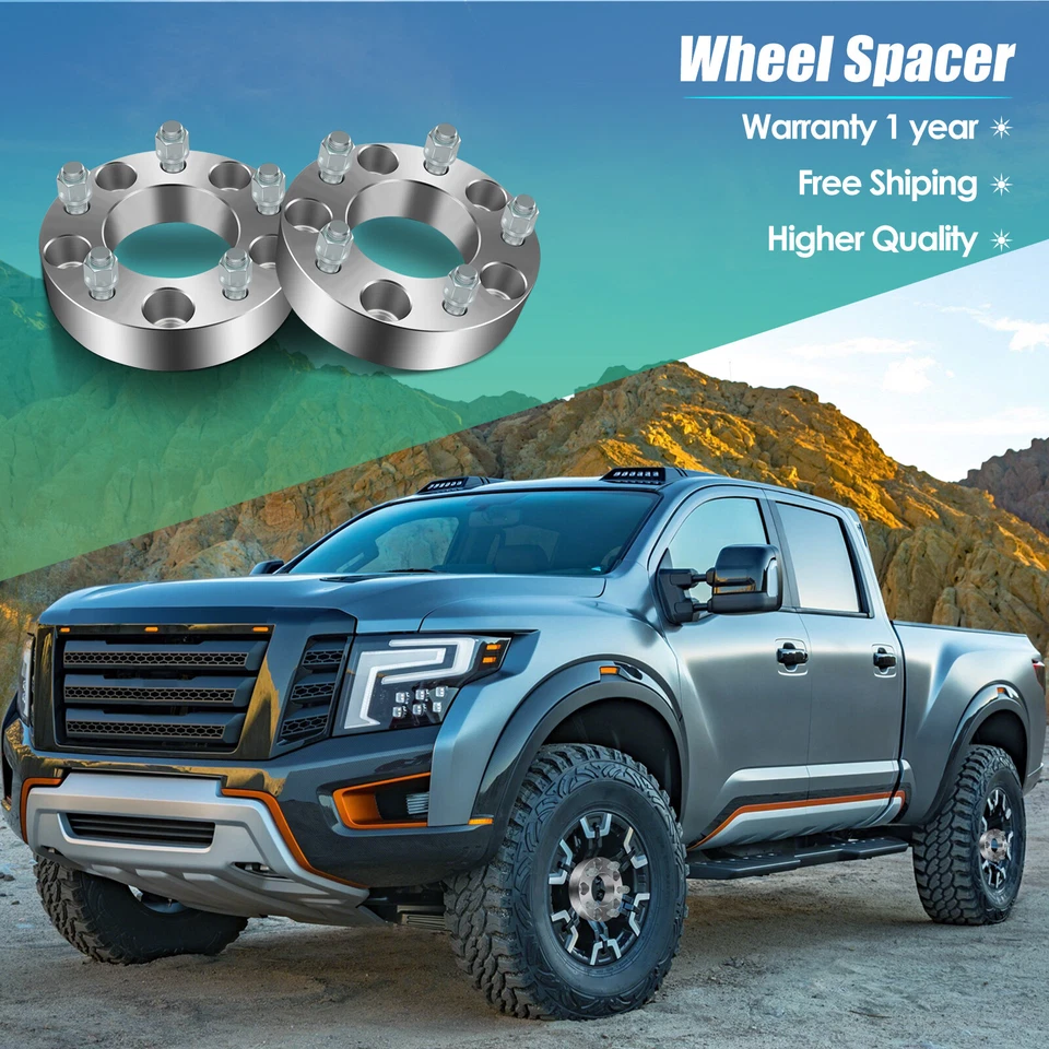 2 piezas espaciadores de rueda 1,5" 5x135 14x2 para Ford F-150 Expedition Lincoln Navigator Foto 2 de 4