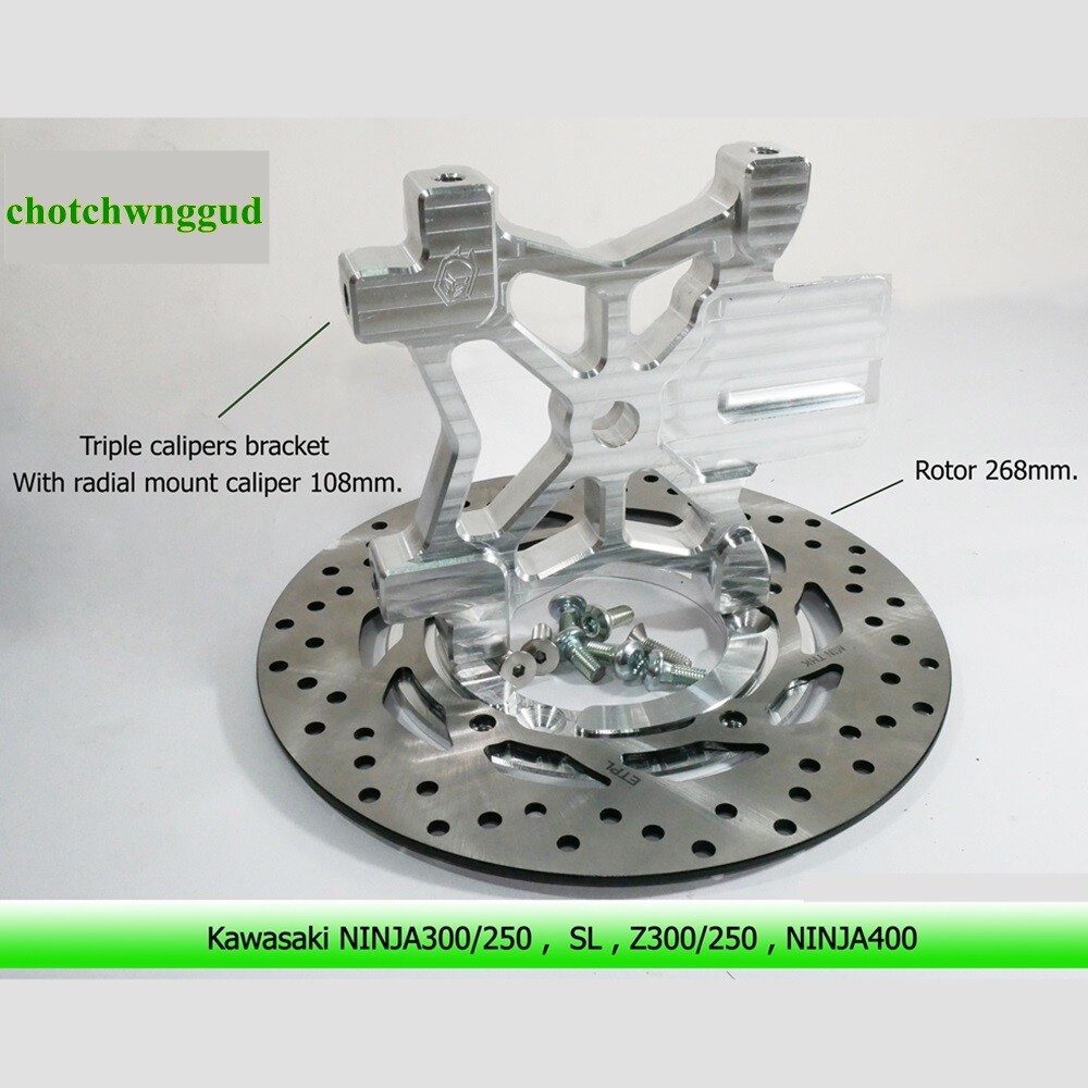 Kawasaki Ninja300/250 Z300/250 Triple Calipers Bracket Kit Stunt