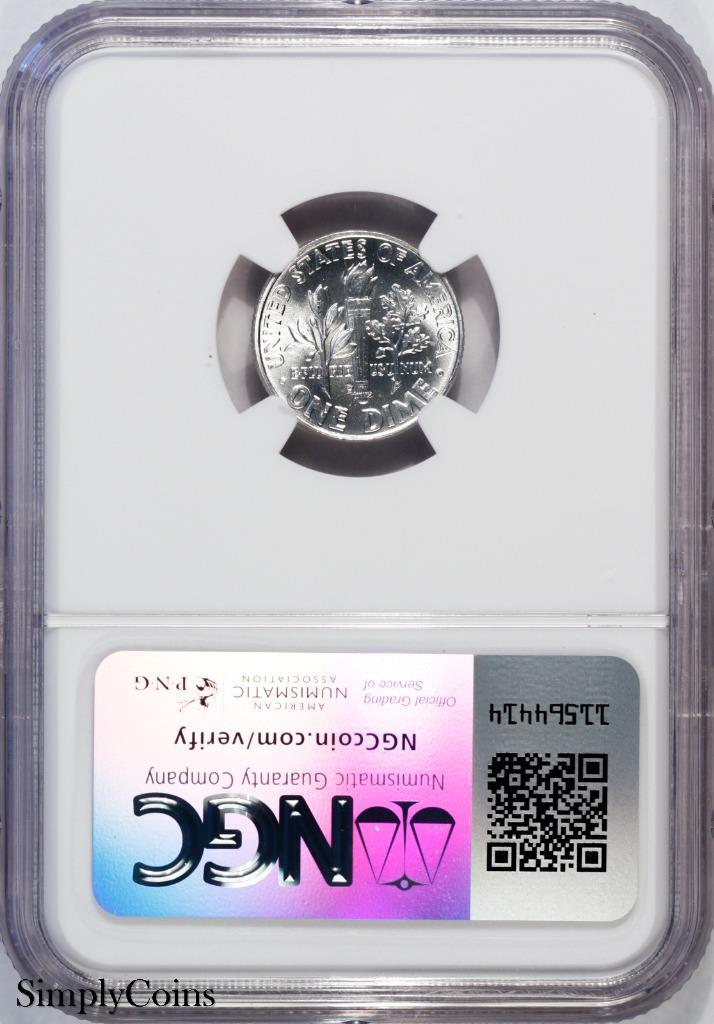 1962-D/D Roosevelt Dime RPM VP-001 NGC MS65 US Silver Coin POP 1