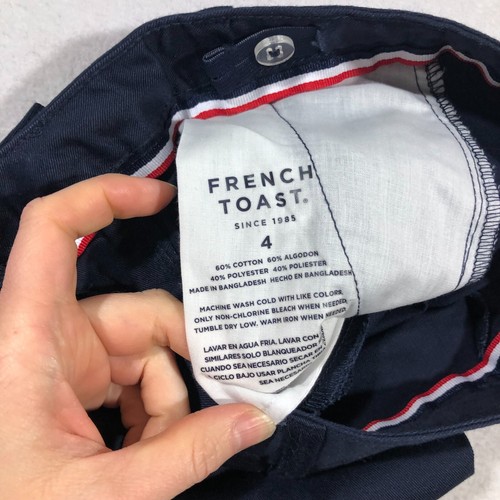 French Toast Pants Girls 4T Toddler Bootcut Set of 2 Uniform Navy Blue NEW $56 - Picture 13 of 14