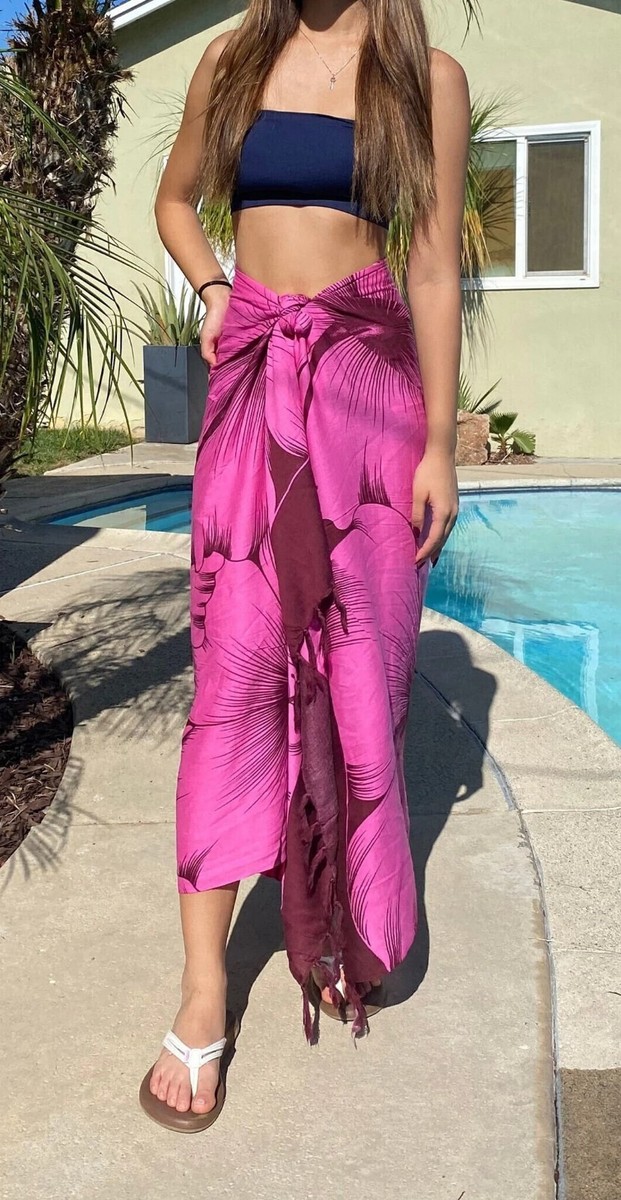 World Of Shawls Cache-maillot De Bain Uni Pour Femme, Rose