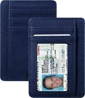 Men RFID Blocking Slim Wallet Credit Card ID Holder Thin Minimalist  Key Ring