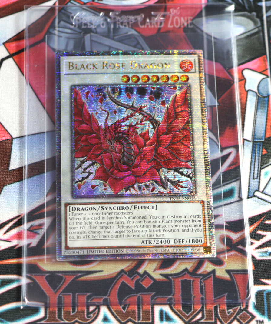 YuGiOh Black Rose Dragon TN23-EN014 Limited Quarter Century Secret