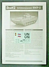 Revell 1/35th Scale BMP-2 Decals & Directions from Kit No. 03083