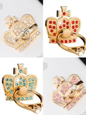 LiliDreamStore 360 Rotating Cell Phone Ring Stand Holder Grip-Crystal Crown