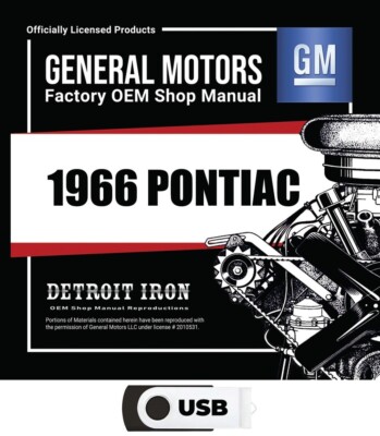1966 Pontiac Factory OEM Shop Manuals on USB