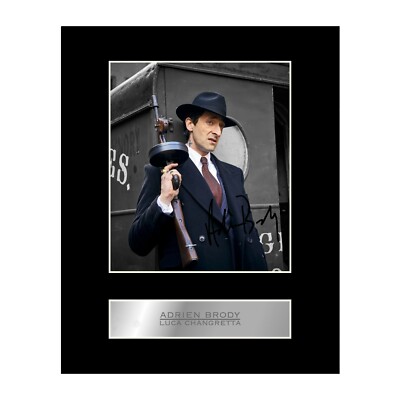 Adrien Brody, Luca Changretta signiertes montiertes Foto Display Peaky Blinders