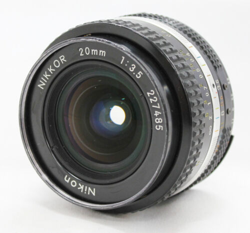 [Excellent Nikon Ai-s Ais Nikkor 20mm F/3.5 Wide Angle MF Lens from Japan