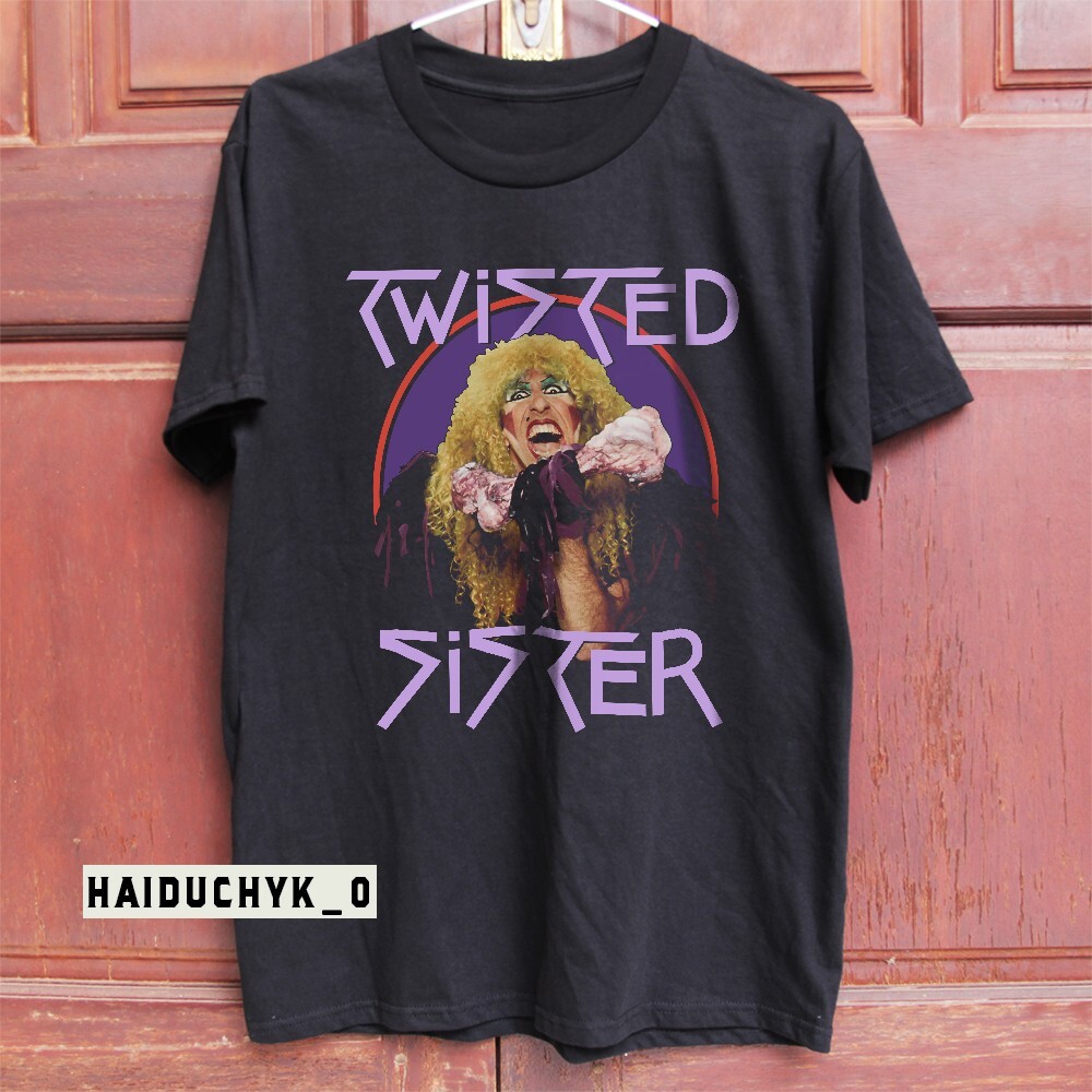 Twisted Sister Band Black Unisex T-Shirt Sizes S to 5XL