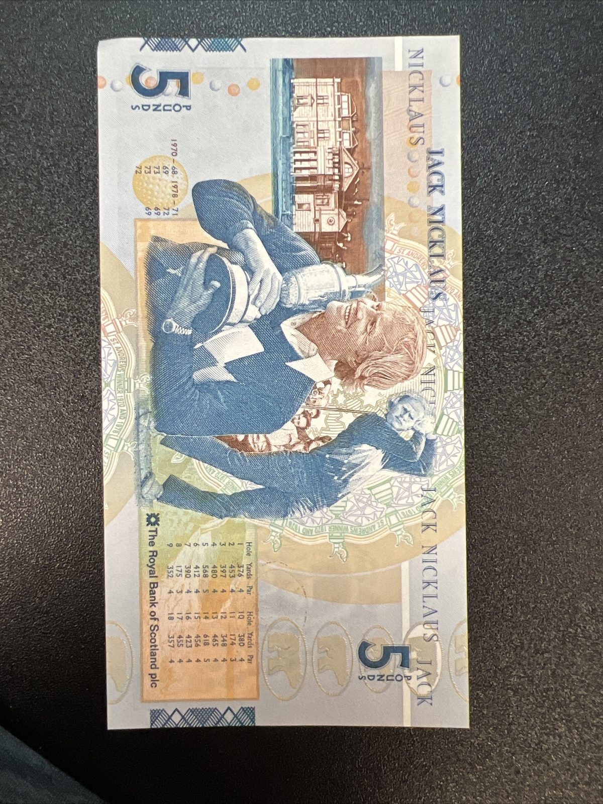 The Royal Bank Of Scotland 2005 5 Pounds Sterling Jack Nicklaus Crisp the-royal-bank-of-scotland-2005-5-pounds-sterling-jack-nicklaus-crisp