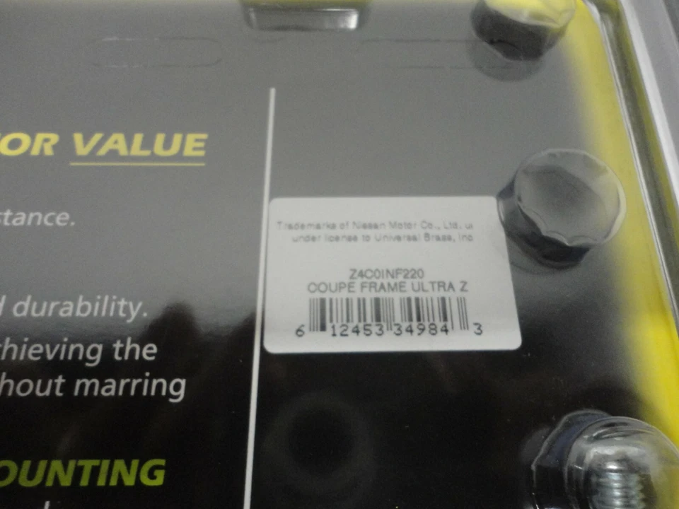 Новая рама номерного знака Ultra Z Coupe Z4C0INF220 хромированное удилище Street Rat - Изображение 3 из 4