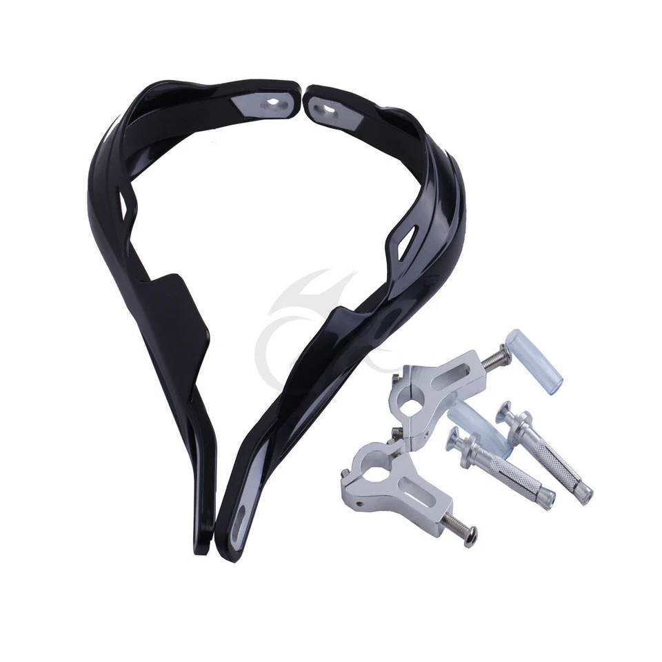 Protector de mano cepillo negro 7/8" 22 mm apto para moto de cross Honda Yamaha Suzuki Kawasaki Foto 2 de 3