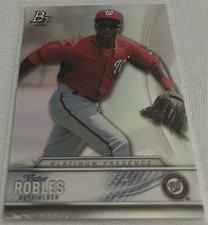 2016 Bowman Platinum Baseball Victor Robles Washington Nationals rookie insert