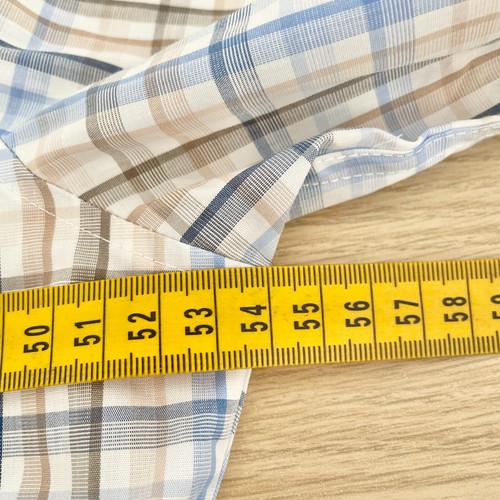 Calvin Klein Stretch Gingham Slim Shirt Mens M Brilliant White Multi Plaid New - Picture 15 of 16