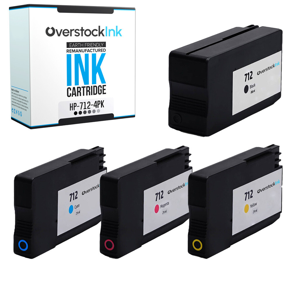 712 Ink Cartridges Compatible Lot Fits HP DesignJet Printers-image