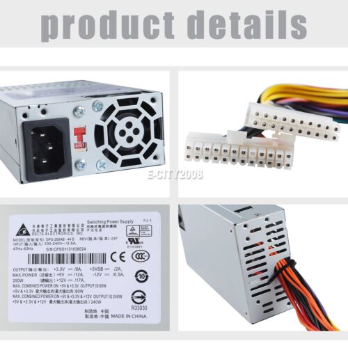 Zasilacz 1U 250W 24Pin + 20 pinów do Delta DPS-250AB-44D NAS Synology - Zdjęcie 12 z 12