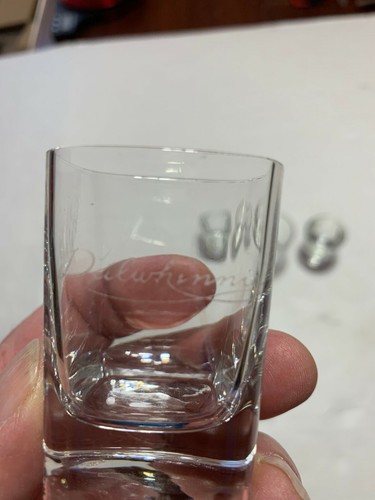Lot of 5 clear glass shot Glasses - Picture 3 of 8