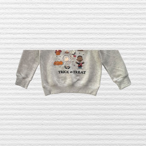 New Jumping Beans Girls Peanuts Halloween Fleece Sweatshirt Beige Size 5 - Picture 4 of 11