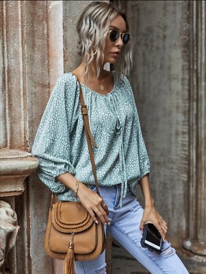 Modèle Top/tunique Coton Bleu, Taille 34/36, 38/40, 42/44