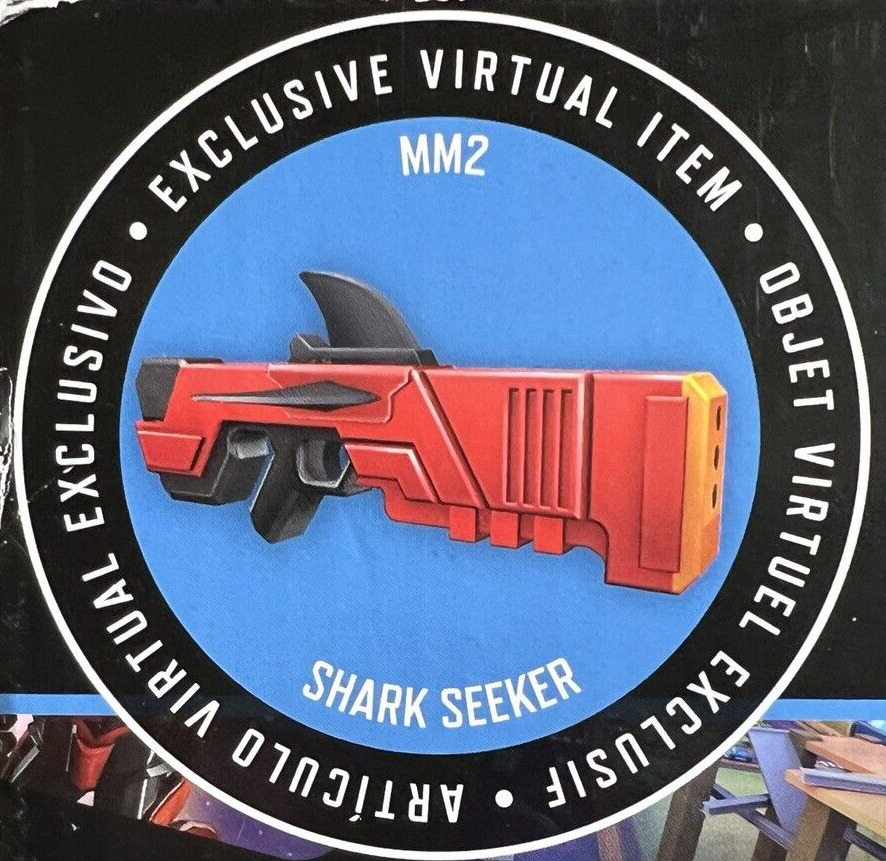 NERF Roblox MM2 Shark Seeker Dart Blaster with Exclusive Virtual Code