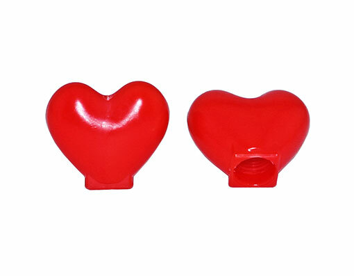 Pair Valve Caps HEART Schrader Bikes Cars Trucks New! | eBay
